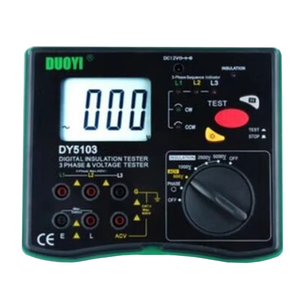 DY5103 เครื่องทดสอบความต้านทานแบบดิจิตอล เครื่องทดสอบความต้านทานดินแบบหนีบ 0.1~200 โอห์มมิเตอร์วัดความต้านทานดิน แสดงผลดิจิตอล - Product Image 1