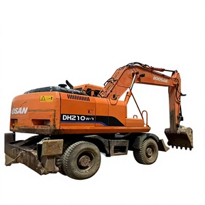 Excavatrice sur pneus Doosan DH210W-7 DH210W d'occasion à prix avantageux, en bon état, composants essentiels intactes, prête à l'emploi, à vendre - Product Image 1