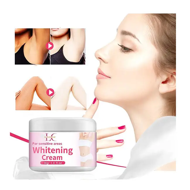 Private Label OEM Feuchtigkeit spendende Aufhellung Strong White ning Bleaching Gesichts creme für Gesicht Körper Dark Spot Achsel Oberschenkel Bikini