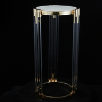Étagère de rangement en métal Présentoir à gâteaux en acrylique pour table de mariage, centre de table pour événement, fête, fleurs, décoration de table
