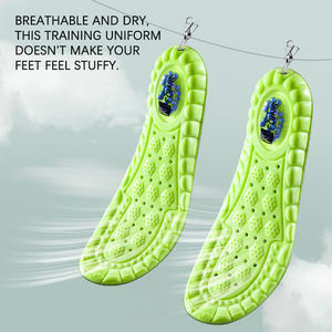 Semelles amortissantes pour le sport, soutien de la voûte plantaire, gel amortissant, respirant, déodorant, course à pied, entraînement, confort des baskets - Product Image 2