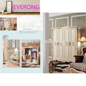 ไม้และแผ่นเอ็มดีเอฟ E1 สำหรับชุดเฟอร์นิเจอร์ห้องนอน เตียงควีนไซส์ เตียงคู่แบบเรียบง่าย ผลิตจากเฟอร์นิเจอร์ไม้เนื้อแข็งสำหรับบ้าน - Product Image 5