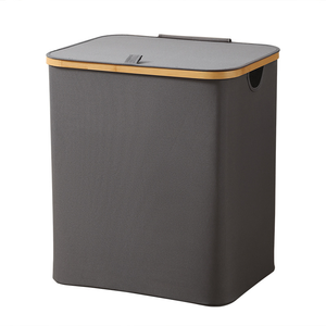 Durable Portable Household Handheld Dirty Clothes Storage <strong>Baskets</strong> With Bamboo <strong>Wood</strong> Handles <strong>Laundry</strong> Hampers for Home - Product Image 6