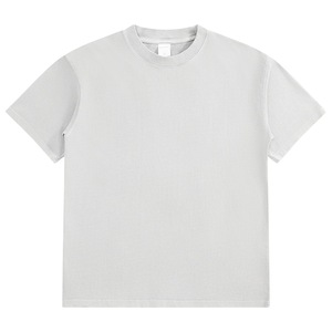 เสื้อยืดผ้าฝ้าย230Gsm วินเทจรุ่นโอเวอร์ไซส์สำหรับผู้ชายฟอกสีได้คุณภาพสูง - Product Image 1