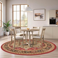 Tapis en polyester doux imprimé, 5 mm, avec envers antidérapant en TPR, facile à nettoyer, pliable, pour salon, chambre, entrée, couloir, en PET