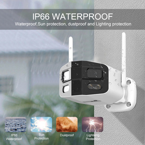Outdoor Wireless WiFi IP Camera 1080P Full Color Night Vision Wide Angle Lens 180 Degree Panoramic View Waterproof IP66 - Product Image 3