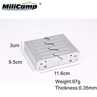 Réchaud de camping multi-combustibles portable, léger (95g), pliable, kit de survie pour le camping et les activités de plein air décontractées