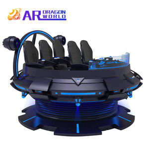 <span class=keywords><strong>Chaise</strong></span> de simulateur de réalité virtuelle VR volante UFO 360 degrés 9D Machine de jeu d'intérieur 5 places avec construction en métal pour un usage domestique - Product Image 1