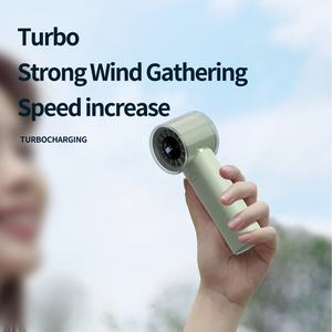 Powerful Quiet Portable Mini Fan USB Rechargeable Battery Bladeless Design Plastic 100 Speeds Outdoor Use Wholesale Option - Product Image 3