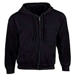 เสื้อเชิ้ตผู้ชายแบบสปอร์ตผ้าฝ้ายทอสีพื้น 100% ปักลายด้านหน้า พร้อมฮู้ดแบบซิป RL สำหรับฤดูหนาว - Product Image 3