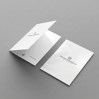 Carpeta de Presentación A4 Personalizada con Color, Logotipo en Relieve, Publicidad Promocional, 2 Bolsillos, Impresión en Cartón