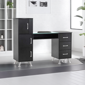Moderno Salón <span class=keywords><strong>de</strong></span> Arte portátil Rosa tecnología uñas escritorio muebles manicura uñas mesas - Product Image 3