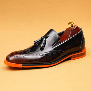 Zapatos de Vestir de Piel Sintética para Hombre, con Punta Puntiaguda, Color Sólido, Suela de Goma Antideslizante, para Todas las Temporadas, Envío Directo - Product Image 6