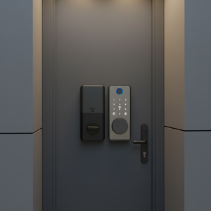 <span class=keywords><strong>Serrure</strong></span> de porte intelligente à empreinte digitale Tuya APP, <span class=keywords><strong>serrure</strong></span> intelligente sans clé avec empreinte digitale, mot de passe, carte, Bluetooth et finition IML - Product Image 4