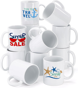 Tốt nhất bán 11oz bằng lò vi ba Trắng thăng hoa Mug với biểu tượng tùy chỉnh mô hình 350ml Công suất - Product Image 2