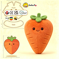 Peluche personnalisée en forme de carotte, légume ou fruit, cadeau pour enfants, promotionnel, avec logo brodé pour entreprise, haute qualité, faible MOQ