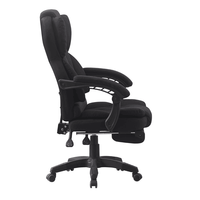 Chaise de bureau inclinable à dossier haut avec repose-pieds rétractable, hauteur réglable, pivotante, pour bureau à domicile et sieste