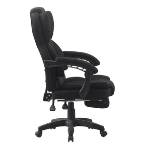 Hochlehniger Bürostuhl mit Verstellbarer Fußstütze Höhenverstellbarer Drehbarer Chefsessel für Home Office und Nickerchen - Product Image 3