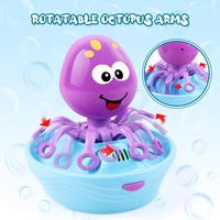 Machine à bulles Octopus avec solutions de recharge soufflant des bulles pour s'amuser en été en plein air pour les enfants