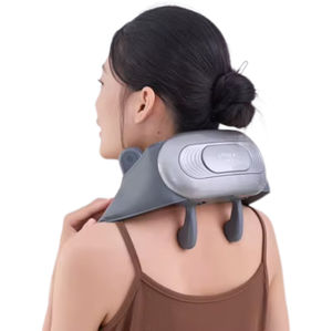 Nuovo Massaggiatore Elettrico 3D Shiatsu per Collo e Spalle con Funzione Riscaldante, Fascia Elastica e Testina Massaggiante in Silicone - Product Image 1