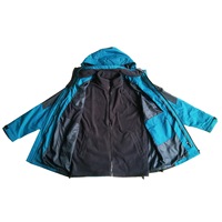 Chaqueta impermeable 3 en 1 con precio al por mayor, chaqueta de invierno interior polar
