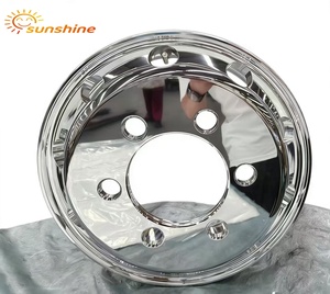 Roda Truk 17.5x6.75 untuk Velg Truk Alloy, Velg Bus Aluminium 22.5, Velg Bus 22.5X8.25 Pabrik Cina - Product Image 1