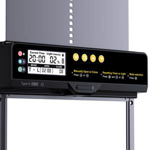 Porte de <span class=keywords><strong>poulailler</strong></span> moderne, technologie de maison intelligente, étanche, anti-pincement, capteur de lumière solaire, alimentation électrique <span class=keywords><strong>automatique</strong></span>, sécurisée - Product Image 3