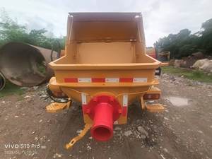 Camion pompe à béton SANY SY155C d'occasion de haute qualité, châssis Dongfeng, moteur diesel, portée verticale 180 m, blanc/jaune, modèle 2019 - Product Image 6
