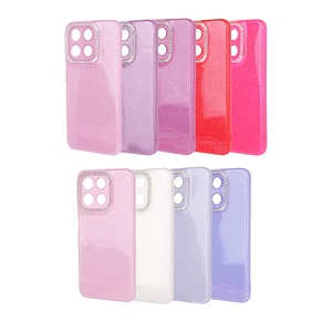เคสโทรศัพท์หัวฉีดน้ำมันมันวาวมีสายคล้องยาวและเพชรกรอบเลนส์เพชรเทียม - Product Image 5