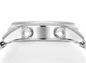 นาฬิกาข้อมืออัตโนมัติจักรกลสแตนเลสสตีล คุณภาพสูง หรูหรา กันน้ำ พร้อมปฏิทินเรืองแสง ประดับด้วยจี้โลโก้แบบกำหนดเอง - Product Image 5