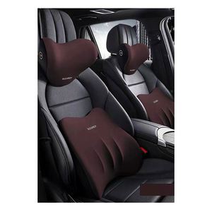 Coussin de massage et de soutien lombaire de luxe haut de gamme pour appuie-tête de voiture, style sport, avec fonctions rafraîchissantes et imperméables, en polyester - Product Image 5