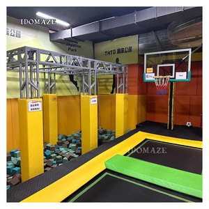 Parque de Trampolines Comercial Interior para Adultos, Adolescentes y Niños, Casa de Trampolines con Tobogán y Obstáculos para Niños - Product Image 1