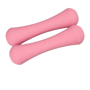 Mancuerna pequeña de hierro fundido sólido para mujer, mancuerna de hueso recubierta de plástico de Color caramelo, para entrenamiento de brazos - Product Image 5