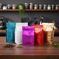 Sachets de café filtre personnalisés imprimés, finition mate, en Mylar, étanches à l'humidité, à trois soudures latérales, avec fermeture Ziplock, pour le dressage des animaux de compagnie
