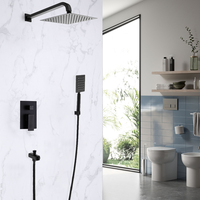 Ensemble de douche pour salle de bain, robinet de douche encastré mural en laiton pour la maison