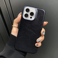 Étui Classique en Cuir Huilé Effet Vieilli, Coque de Protection Intégrale Antichoc pour iPhone 17 16 Pro Max 15 13 14 12 11 – Vente en Gros
