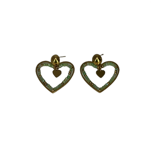 Pendientes de Moda con Forma de Corazón, Acero Inoxidable 316L, Baño de Oro PVD, Resistentes y Sostenibles - Product Image 2