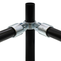 Colliers de serrage réglables en fonte galvanisée pour garde-corps de sécurité, raccords à clé 1/2"-2" certifiés ISO9001