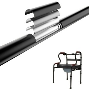 Andador Negro KS para Personas Mayores, Dispositivo Antideslizante con Barra de Apoyo para Asistencia y Movilidad - Product Image 1