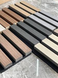 Panel Acústico Decorativo de MDF con Diseño Moderno, Revestimiento de Chapa de Roble Natural, Panel de Madera Acústico para Sala de Estar - Product Image 2