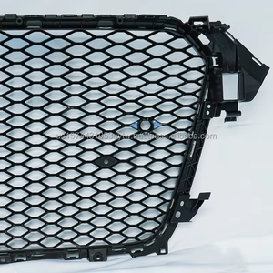 PNB RS4 Style <b>Grille</b> Audi A4L/S4 B8.5 13-16 | ABS Material | Honeycomb <b>Mesh</b> Glossy Black | High Quality | Includes Mounting - Product Image 2
