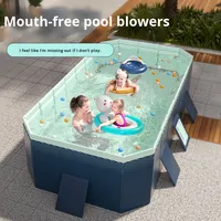Verdickter Aufblasbarer PVC-Pool, Verschleißfester Outdoor-Faltbarer Planschbecken für Kinder und Neugeborene zur Heimanwendung