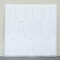 Panneaux muraux 3D en PVC au toucher naturel décoratifs pour la maison intérieure Panneau mural de revêtement blanc