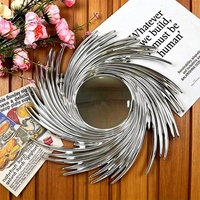 Assiette de Présentation Luxe Européenne Effet Tournoyant Or et Argent Électroplaqué en Plastique – Plateau Décoratif pour Fêtes