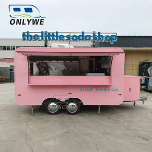 Camion de restauration rapide mobile Onlywe avec cuisine complète pour <span class=keywords><strong>livraison</strong></span> rapide, prix abordable, remorques conduites pour applications BBQ et confiserie - Product Image 5