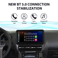 Écran ZWNAV 12 pouces pour Toyota Land Cruiser Prado 2010-2019 Android 15 Carplay Multimédia Autoradio Stéréo Lecteur Navi GPS DSP