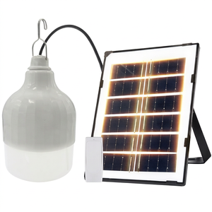 หลอดไฟ LED 50W DC5V-6V ชาร์จไฟด้วยพลังงานแสงอาทิตย์ผ่านพอร์ต USB สำหรับกรณีฉุกเฉิน เส้นผ่านศูนย์กลาง 120 มม. แบตเตอรี่ในตัว 3600mA วัสดุ ABS+PP พร้อมแผงโซลาร์เซลล์ 3W - Product Image 1