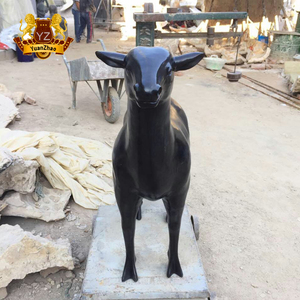 Estatua de Oveja de Fibra de Vidrio de Tamaño Real, Escultura de Animal Simulada Realista, Modelo de Cabra Personalizado para Jardín, Parque, Granja, Temática - Product Image 5