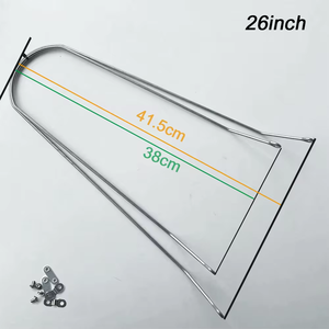 Juego de soporte para guardabarros de bicicleta gorda, alas de Bicicleta eléctrica de aleación de aluminio, pieza de Bicicleta de nieve, 20x4,0, 26x4,0 pulgadas, Accesorios para Bicicleta - Product Image 6