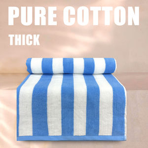 <span class=keywords><strong>Utopia</strong></span> 4er-Pack Cabana Streifen Strand- & Badetücher 30x60 Zoll 100% Ringgesponnene Baumwolle Hochabsorbierend Schnelltrocknend für den Sommergebrauch (Blau) - Product Image 4